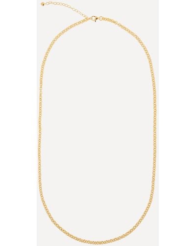 Monica Vinader Gold Plated Vermeil Silver 20-22' Vintage Chain Necklace One Size - Natural