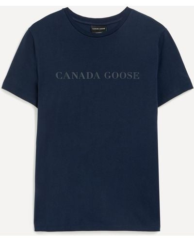 Canada Goose Mens Emerson Crew-neck T-shirt L - Blue