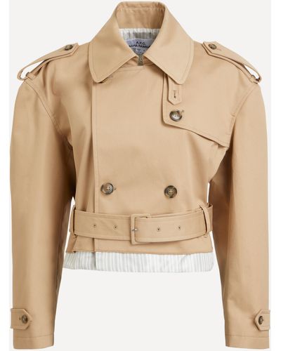 A.P.C. A. P.c. Women's Horace Trench Coat 8 - Natural