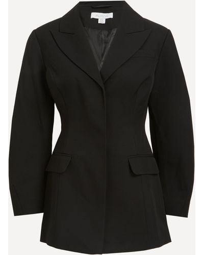 ALIGNE Women's Mariah Curved Sleeve Hourglass Blazer 6 - Black