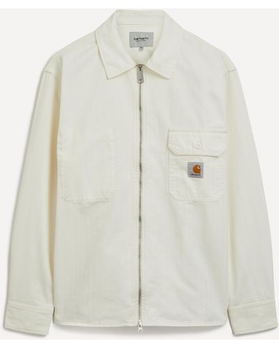 Carhartt Mens Off-white Rainer Shirt Jacket