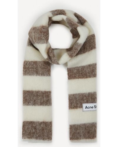 Acne Studios Women's Stripe Wool-blend Scarf One Size - Natural