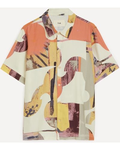 Folk Mens Gabe Short Sleeve Shirt 5 - Multicolour