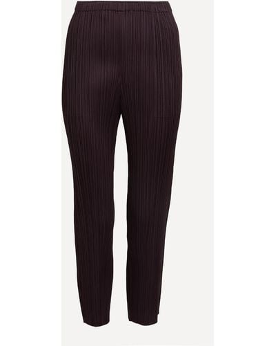 Pleats Please Issey Miyake Women's Monthly Colours January Pleated Trousers 5 - Purple