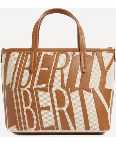 Liberty Letters Mini Tote Bag One Size - Brown