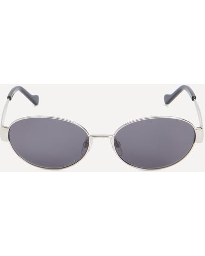 Liberty Women's Oval Sunglasses One Size - Metallic