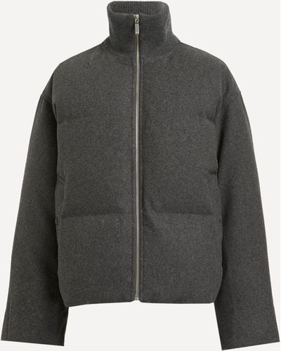 Totême Women's Flannel Puffer Jacket 8 - Grey