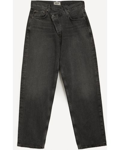 Agolde Women's Criss Cross Upsized Jeans 28 - Grey