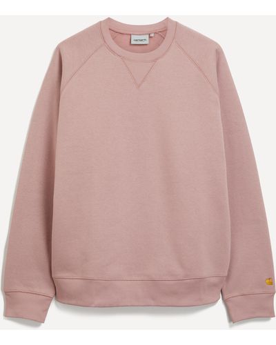 Carhartt Mens Chase Glassy Pink Sweatshirt 32
