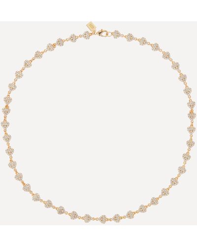 Crystal Haze Jewelry 18ct Gold-plated Habibi Crystal Chain Necklace One - Natural
