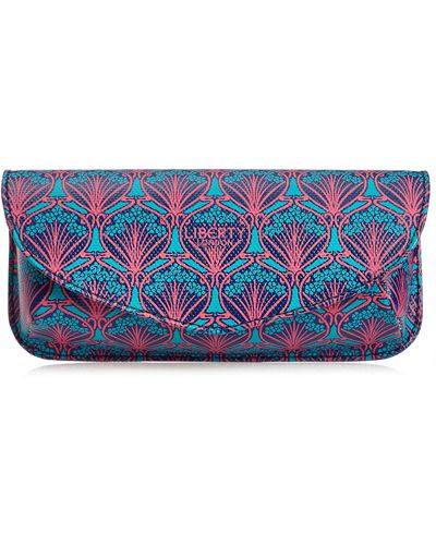 Liberty Sunglasses Case In Iphis Canvas - Blue