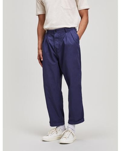 Albam Pleated Trousers - Blue