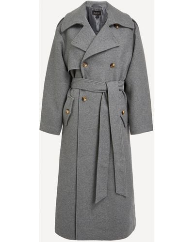 ALIGNE Women's Keller Wool Trench Coat - Grey