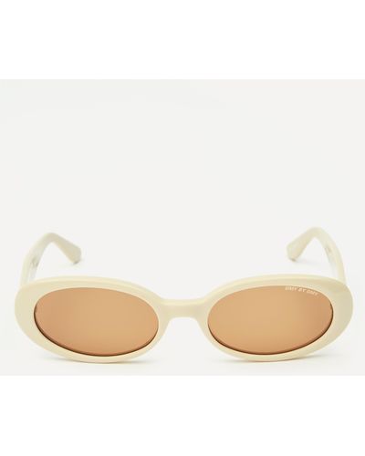 DMY BY DMY Valentina Oval Sunglasses - Natural