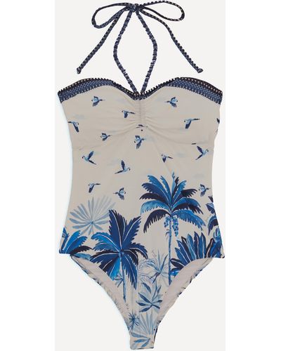 FARM Rio Women's Dream Sky One-piece Swimsuit - Blue