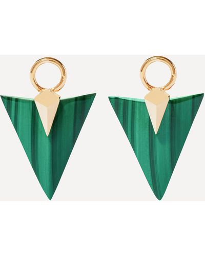 Annoushka 18ct Gold Flight Arrow Malachite Earring Drops - Green