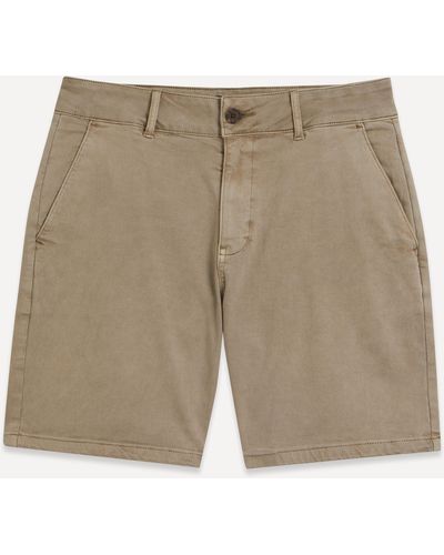 PAIGE Mens Thompson Vintage Beige Ash Shorts 34 - Natural