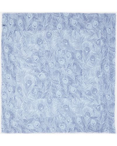 Liberty Women's Hera 140x140 Silk-blend Scarf One Size - Blue
