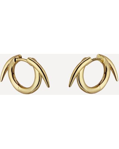 Shaun Leane Gold Plated Vermeil Silver Thorn Hoop Earrings - Metallic