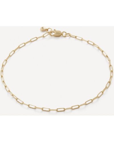 Monica Vinader 14ct Gold Paperclip Chain Bracelet - Natural