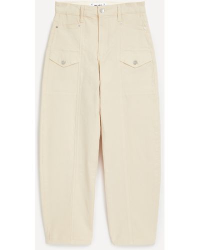 PAIGE Women's Alexis Cargo Trousers 29 - Natural