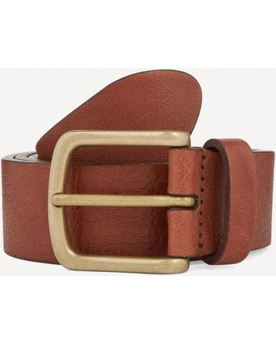 Anderson's Mens Full Grain Calf Leather Belt - Brown