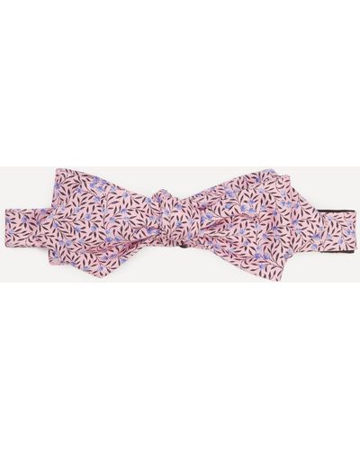 Liberty Mens Myrtle Silk Bow Tie One Size - Pink