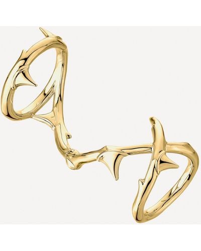 Shaun Leane Gold Plated Vermeil Silver Rose Thorn Hinged Ring - Metallic