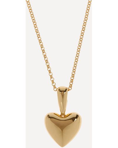 Annika Inez 14ct Gold-plated Voluptuous Heart Pendant Necklace One Size - Metallic
