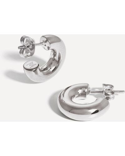 Missoma Silver-plated Medium Chubby Hoop Earrings One Size - Metallic