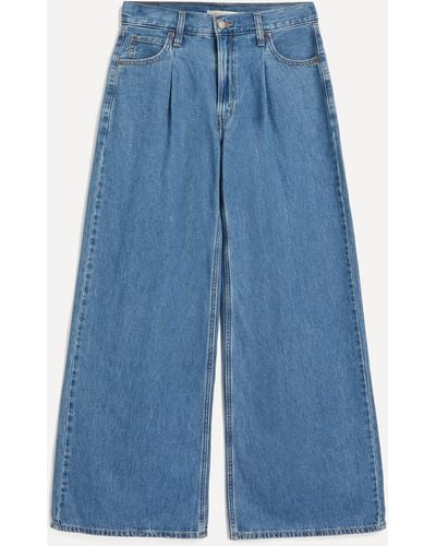 Levi's Women's Baggy Dad Wide Leg Lightweight Jeans In Casual And Effect 30 - Blue