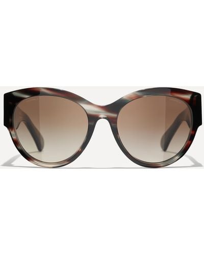 Chanel Women's Butterfly Sunglasses One Size - Brown