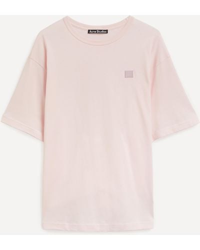 Acne Studios Mens Relaxed Fit T-shirt - Pink