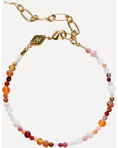 Anni Lu Gold-plated Flamingo Beaded Bracelet One - Natural