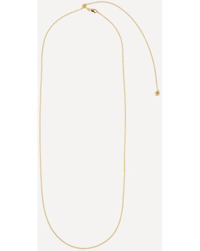 Monica Vinader Gold Plated Vermeil Silver 32' Rolo Chain Necklace One Size - Metallic
