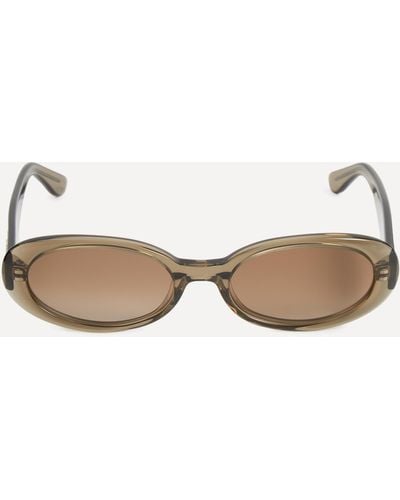 DMY BY DMY Women's Valentina Oval Sunglasses One Size - Natural