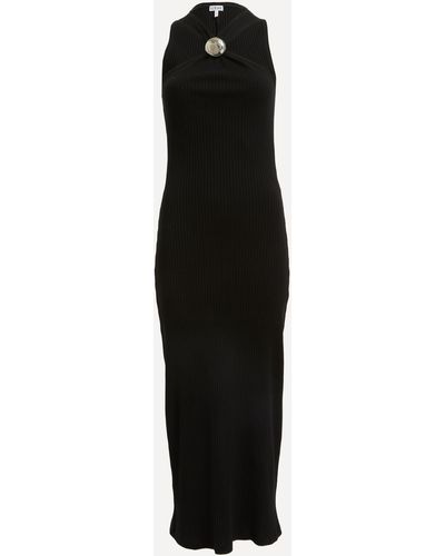 Loewe Women's Anagram Pebble Dress Xs - Black