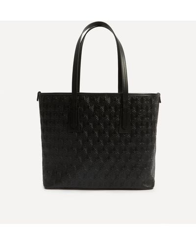 Liberty Women's Iphis Embossed Leather Little Marlborough Tote Bag One Size - Black
