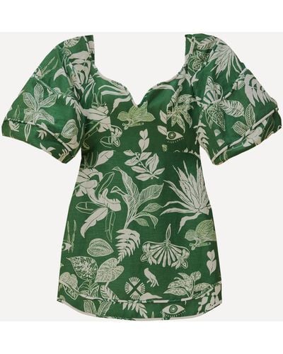 FARM Rio Women's Forest Soul Green Mini-dress Xl
