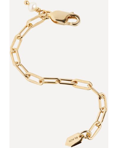 Maria Black Gold-plated Alessandria Extension Chain One - White