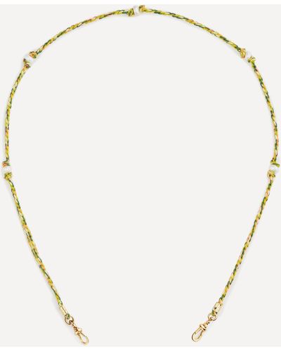 Marie Lichtenberg 9ct Gold Mauli Green And Pink Pearl Necklace - Metallic