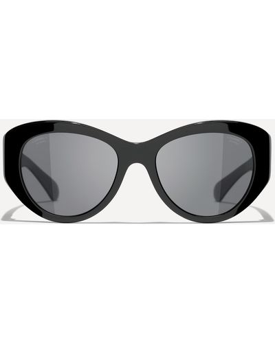 Chanel Women's Butterfly Sunglasses One Size - Black