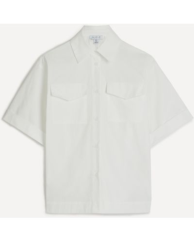 ALIGNE Women's Nicola Boxy Poplin Shirt 14 - White