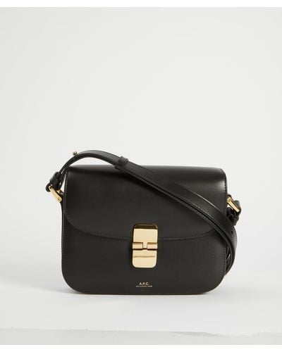 A.P.C. A. P.c. Women's Grace Small Leather Cross-body Bag One Size - Black