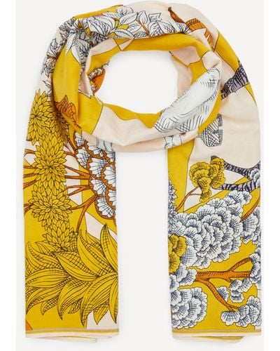 Inoui Edition Women's Magnus Summer Cotton-silk Scarf One Size - Yellow