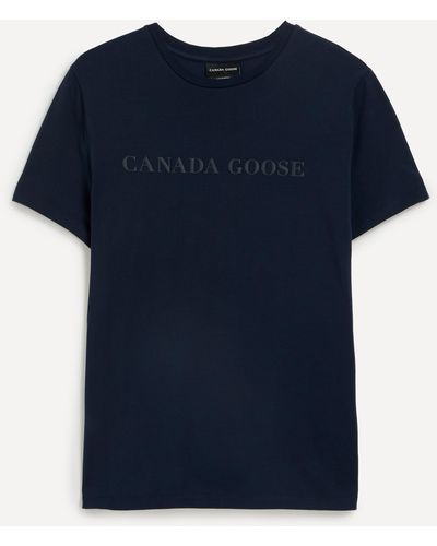 Canada Goose Mens Emerson Crew-neck T-shirt L - Blue