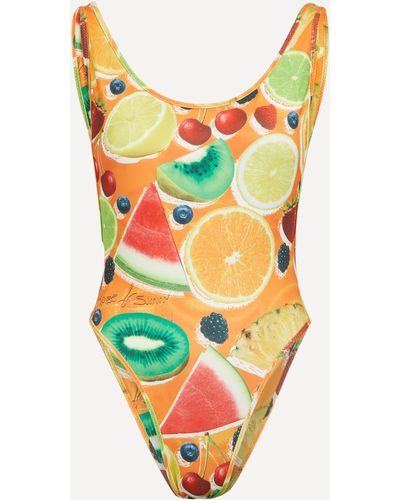 House Of Sunny Women's Some Fruits Swimsuit 6 - Yellow