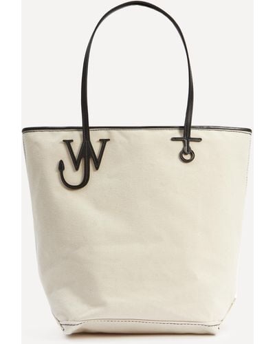 JW Anderson Women's Tall Anchor Canvas Tote Bag One Size - Natural