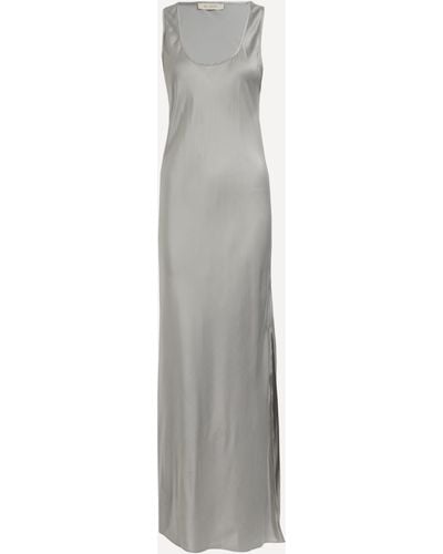 St. Agni Women's Silver Bias Tank Dress - White