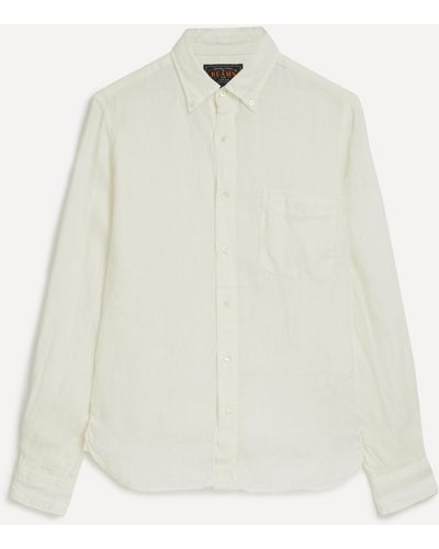 Beams Plus Mens Bd Classic Fit Oxford Shirt 42/52 - White